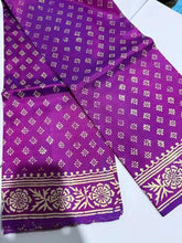Bishnupuri Silk Dual Shade Purple Hand Block Saree, S10867 - Saree - Aakritee - S10867